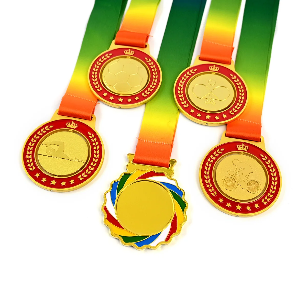 Customized 3D Zinc Alloy Metal Craft Medals Big Size Gold Silver Bronze for Sports Wushu Fitness Bodybuilding-Direct Supplier