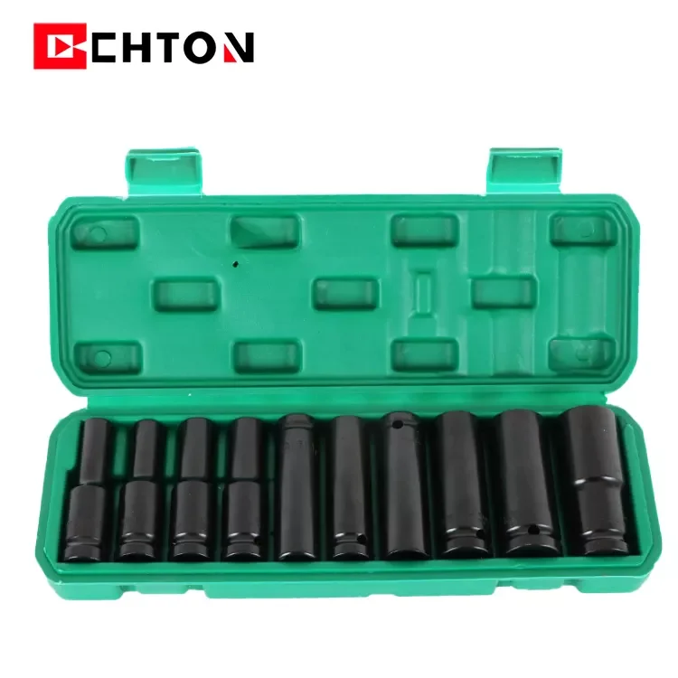 Hot Sale 10 15 20 Pcs CR-V Deep Air Impact 1/2 Inch Socket Set