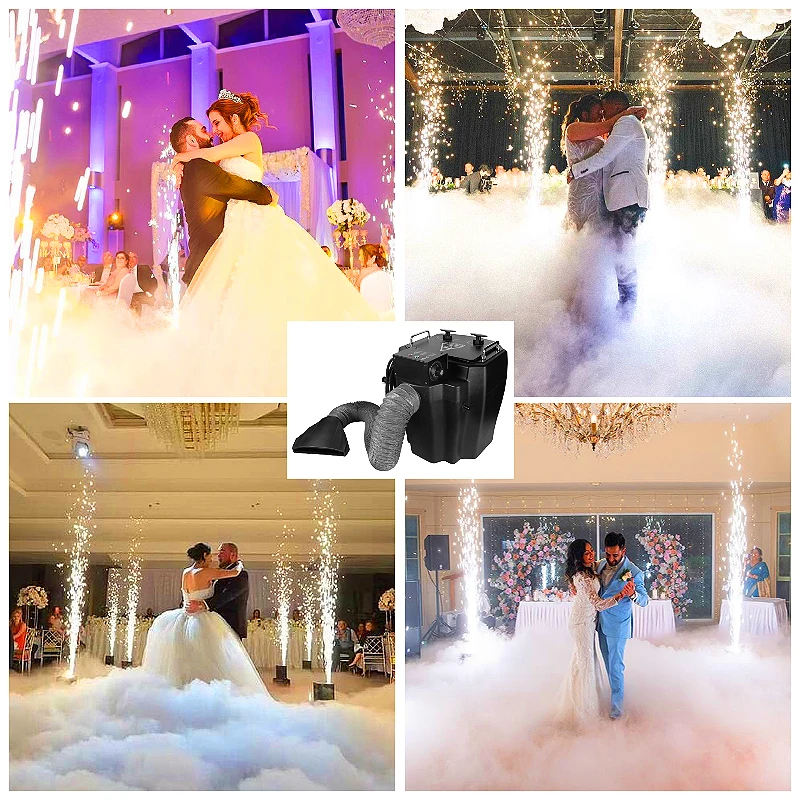 SHTX 3500W dry ice smoke machine stage effect for DJ Disco Party Wedding events dry ice low lying fog machine 6000w