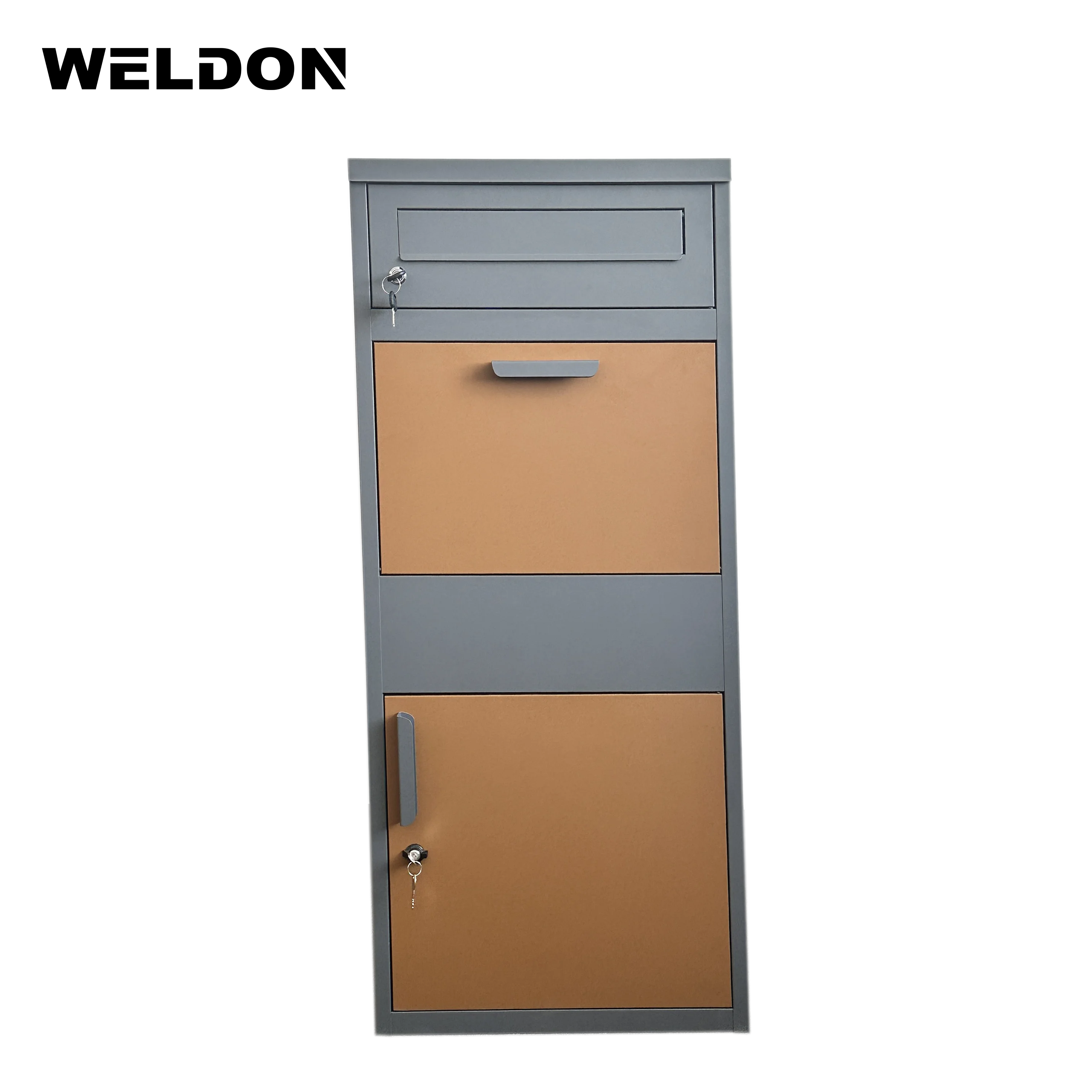 Home Outdoor Metal Package Knocked Down Packing Steel Large Post Smart Mailbox Letterbox Parcel Delivery Drop Box