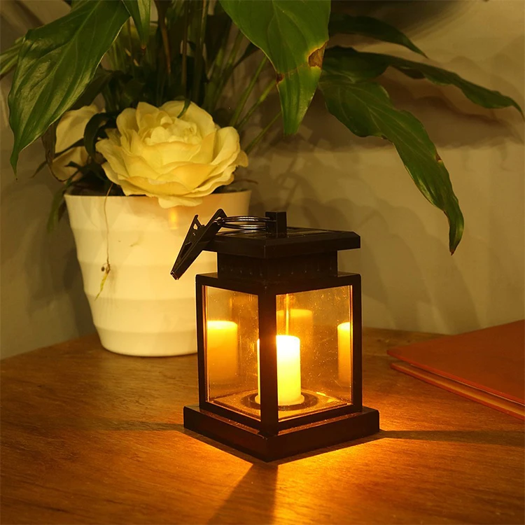 Solar Power Battery operate plastic led flameless candle light
