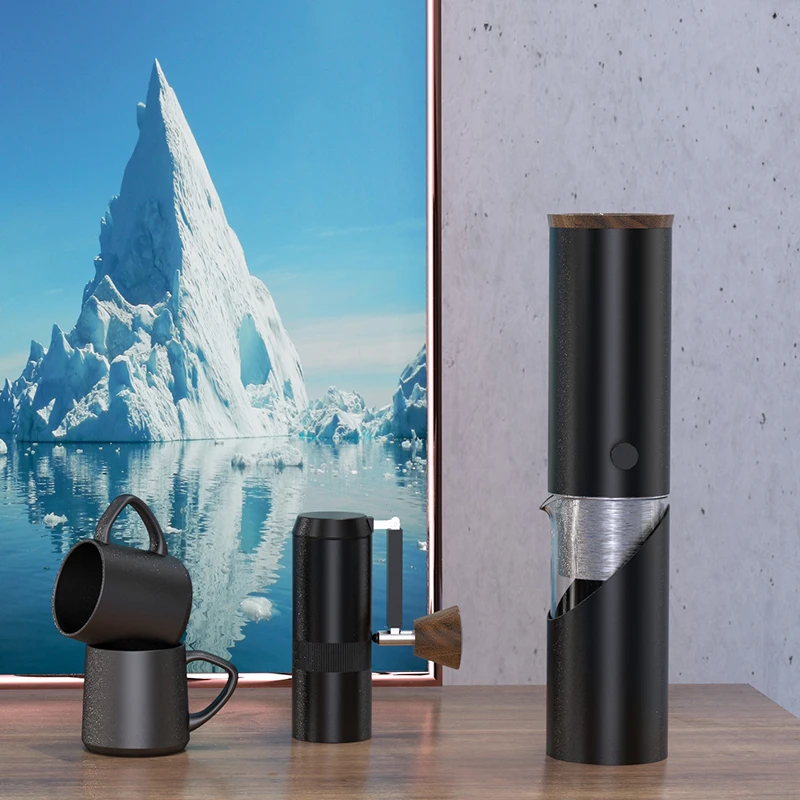 DHPO Portable Ice Drip Coffee Pot French Press Drip Brew Expresso Cold Brew Coffee Maker