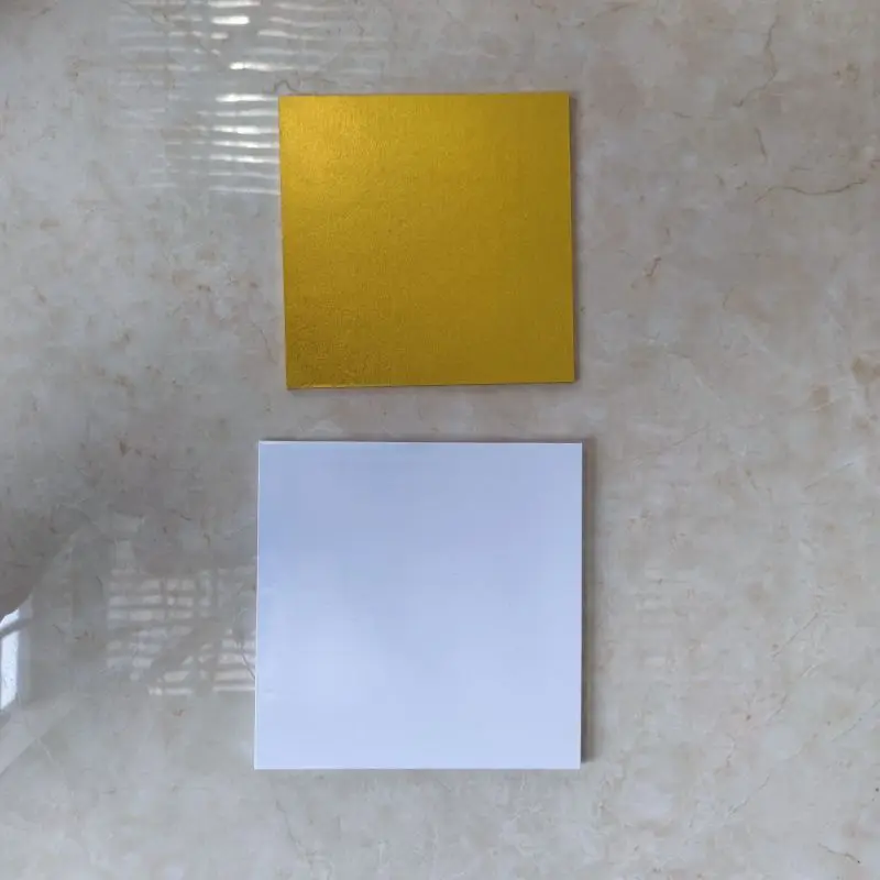 Golden Sliver Color Hot Sales High Quality 1-12mm Thickness Square Shape Cake Base Board