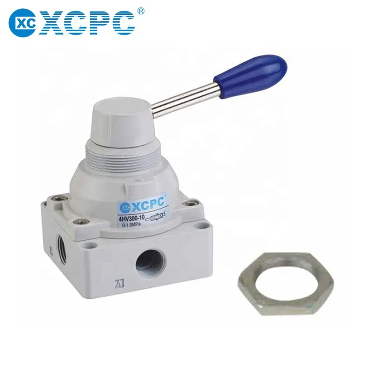4HV Series 4/3 Way  Hand Rotary Lever Switch Valve