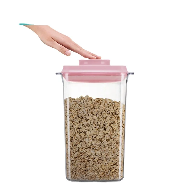 AnKou Food Grade Clear Air-tight Food Container Milk Powder Storage Container Pop Top Baby Formula Dispenser 1700ml 2300ml