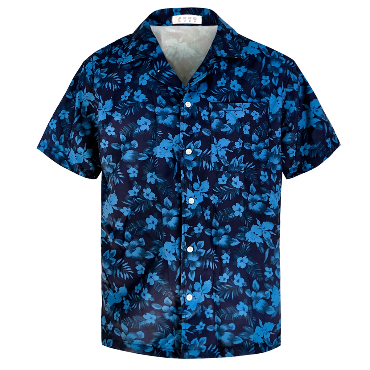Wholesale European and American summer new top quality Vintage printing hawaiian shirt men shirt flower shirts for men