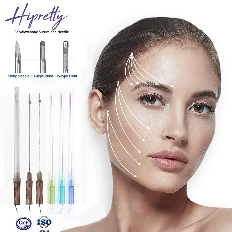  Polidioxanona Fio De Sutura Cannula Cog колючая нить 4D Lift Mono Blunt L игла Hilos