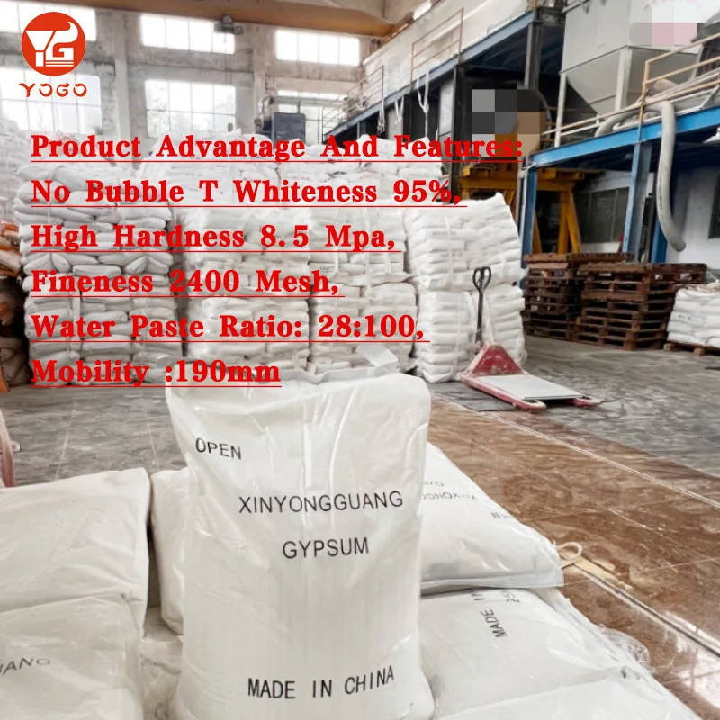 Whiteness 95% Plaster Stone No Shrinkage High Whiteness Ultra-White Gypsum Powder for Aroma Stone Handmade
