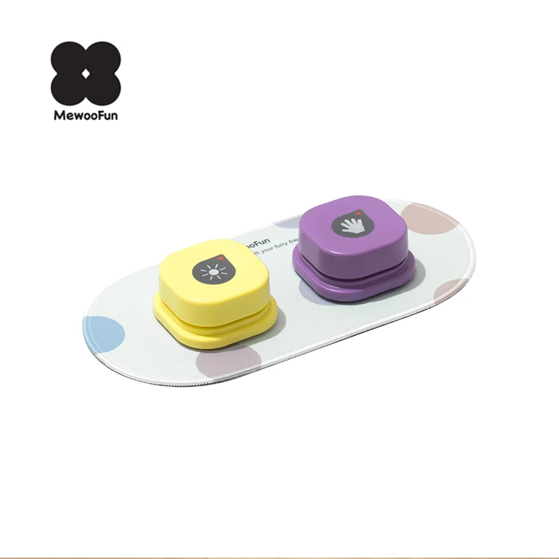 MewooFun Interactive Game Recordable Answer Pet Speech Talking Button Dog Training Toy Buzzer