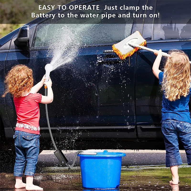 Outdoor camping shower school dormitory site gods rural bath portable USB charging Thermostatic Shower