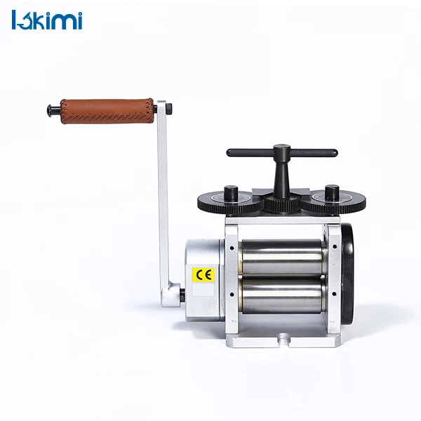 Flat Rolling Mill in Grey with 110MM Rollers Lakimi Gold Rolling Mill DIY Jewellery Making Machine LK-RM01D