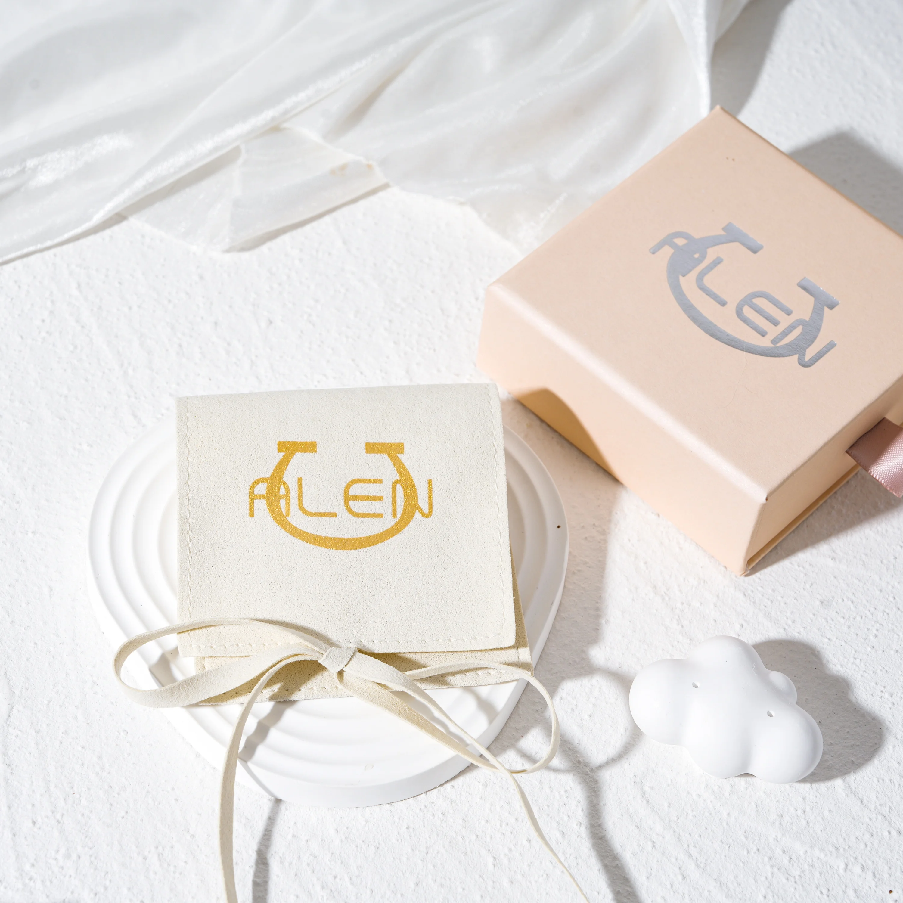 Fashion drawstring pouch bag jewelry for big jewelry