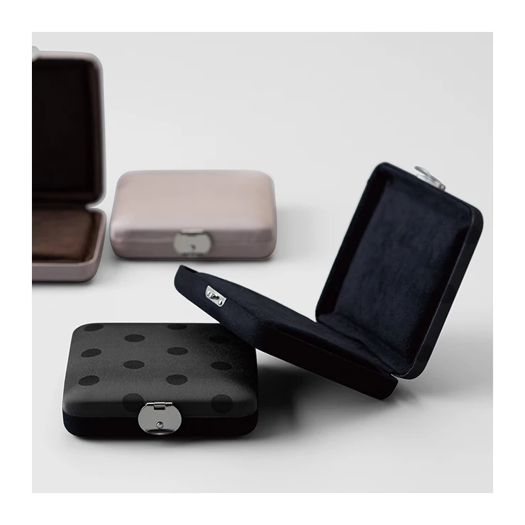 Japanese bulk beautiful elegant display custom suede jewelry box