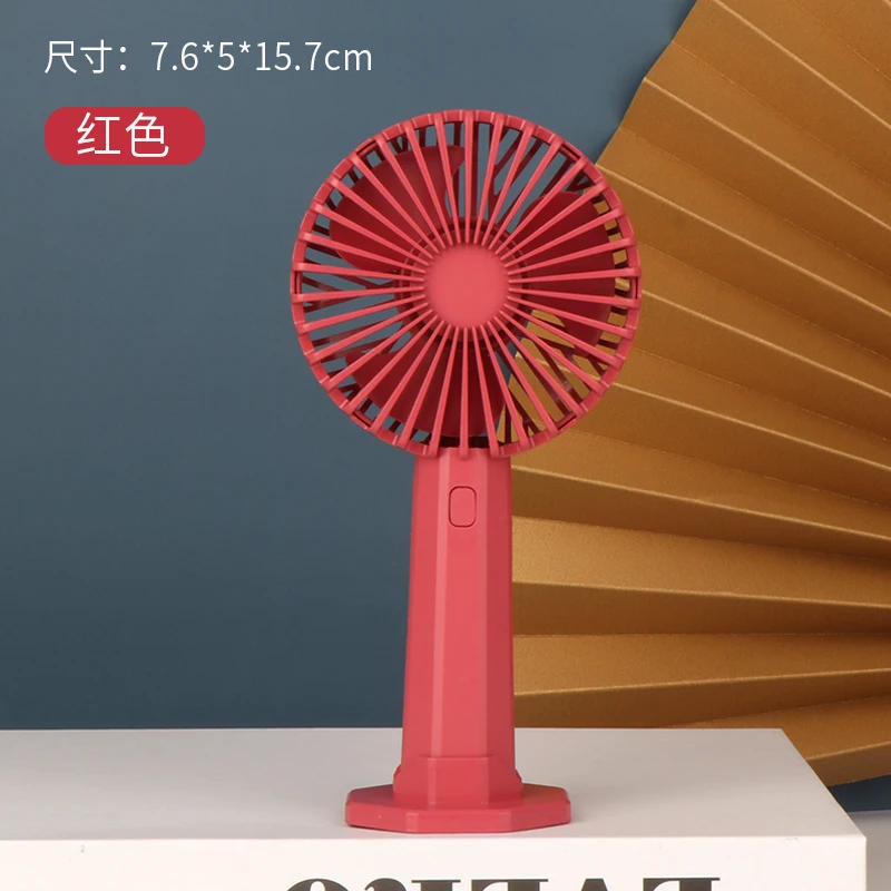 
Wholesale Portable Mini USB Rechargeable Handheld Fan Handfan Standing Personal Cooling Mini Electric Battery Office Hand Fan 