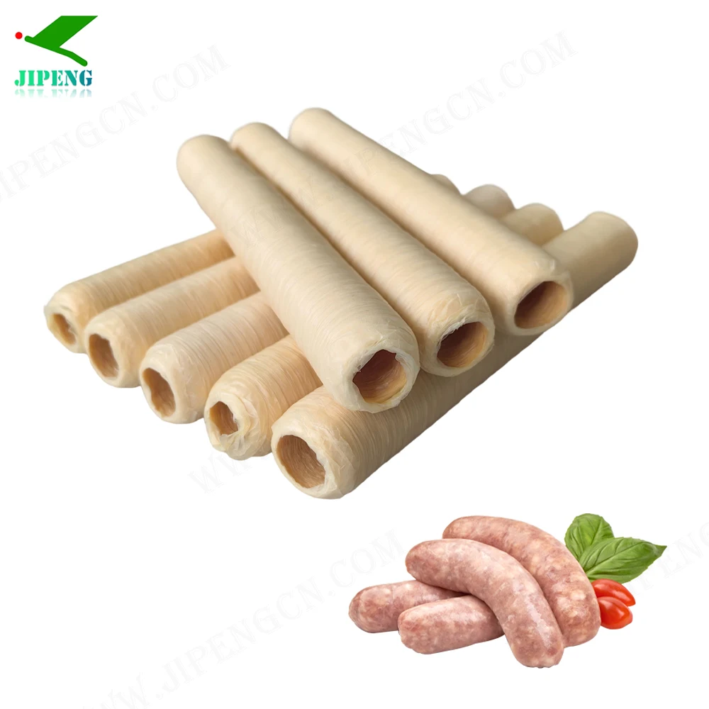 Jipeng factory manufacturing high quality Hot Sale product artificial Collagen sausage casings ham casing