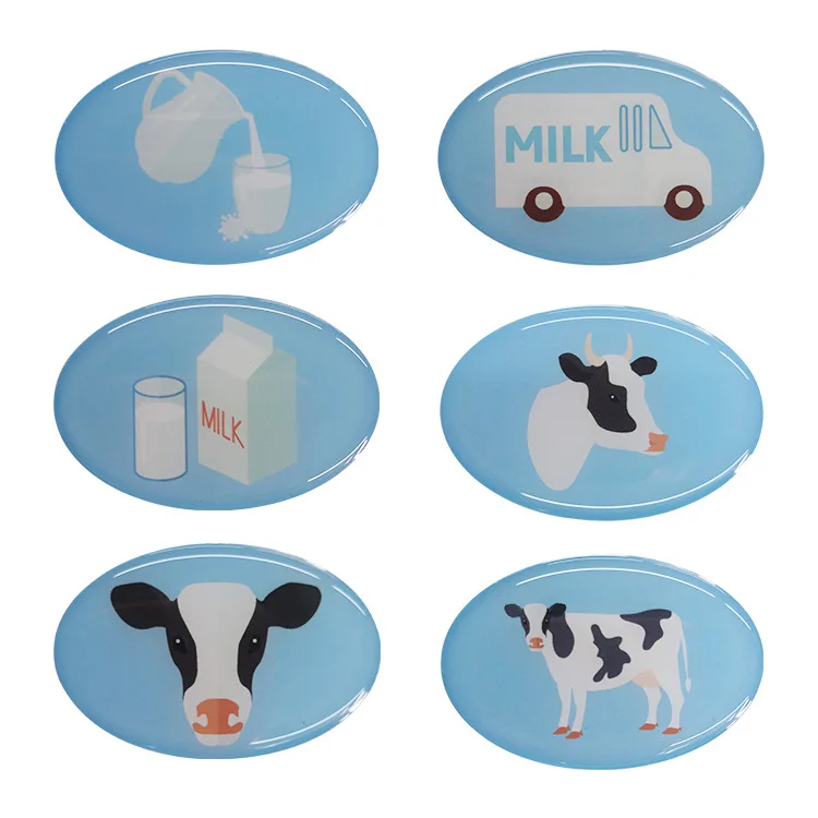 Веселая забавная пузырьковая гелевая виниловая 3d-наклейка с логотипом цветная прозрачная купольная машина из полиуретана эпоксидная смола наклейка на заказ