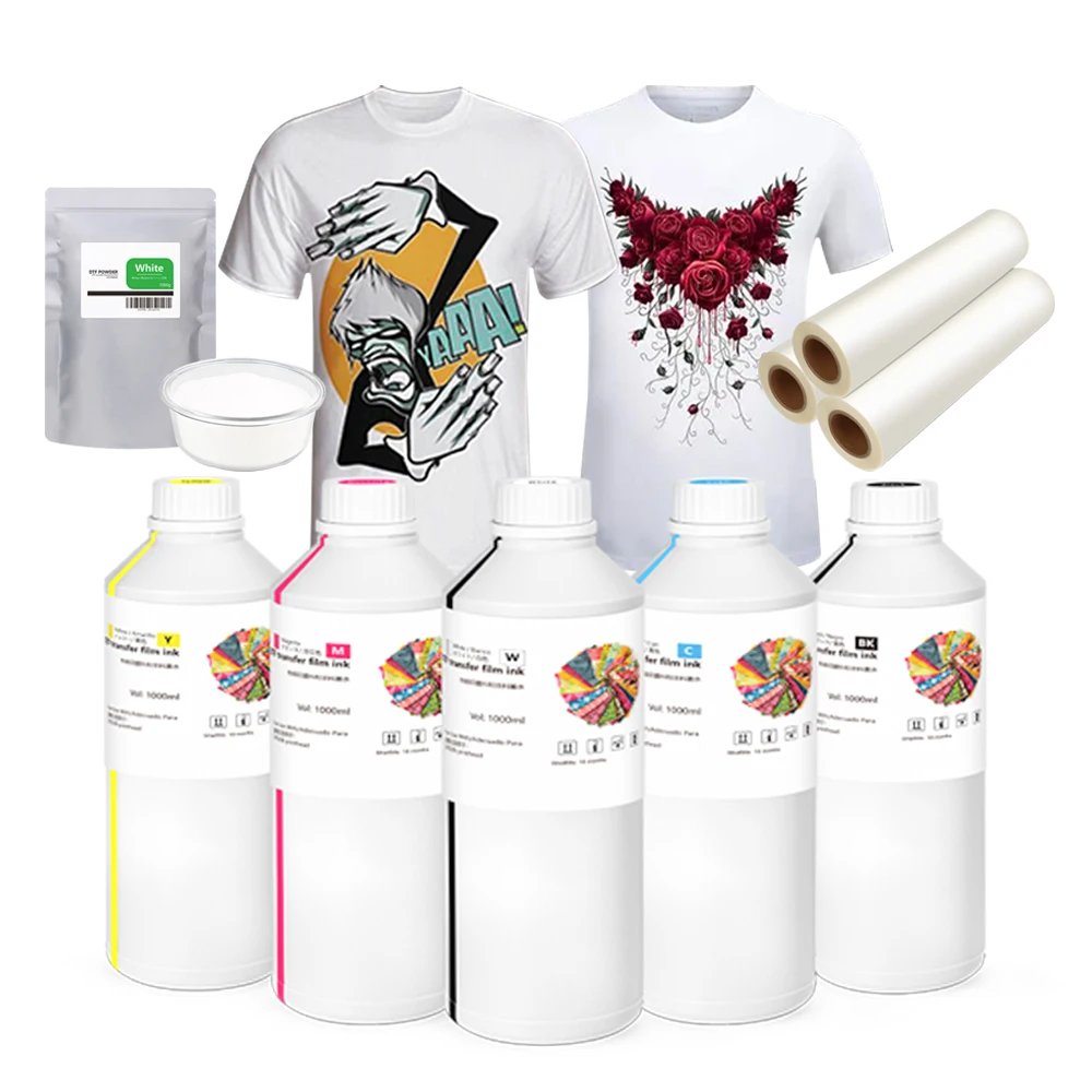 Высококачественные стабильные чернила 500 мл 1000 CMY BK W DTF для всех принтеров например Epson WINNERJET Ink