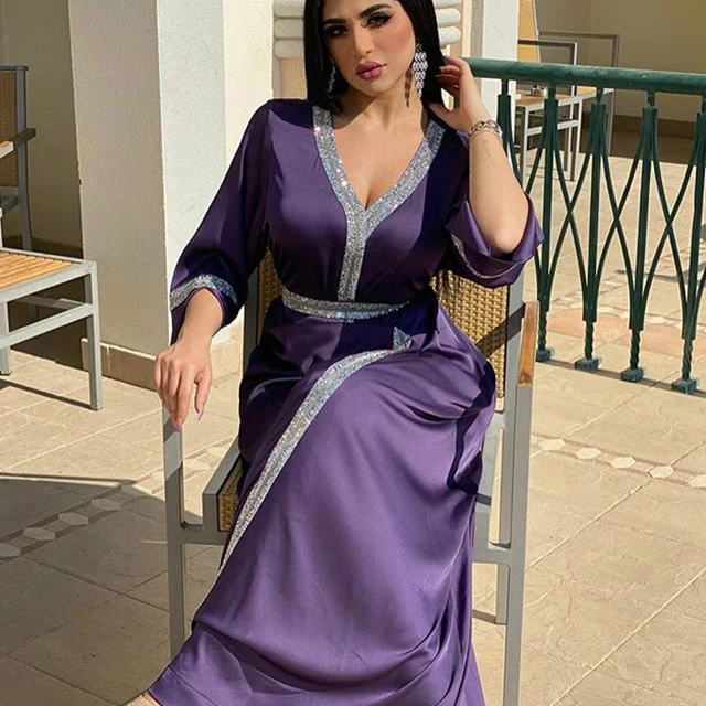 2022 Latest Embroidery Design dubai kaftan caftan Eid islamic clothing women girl muslim abaya