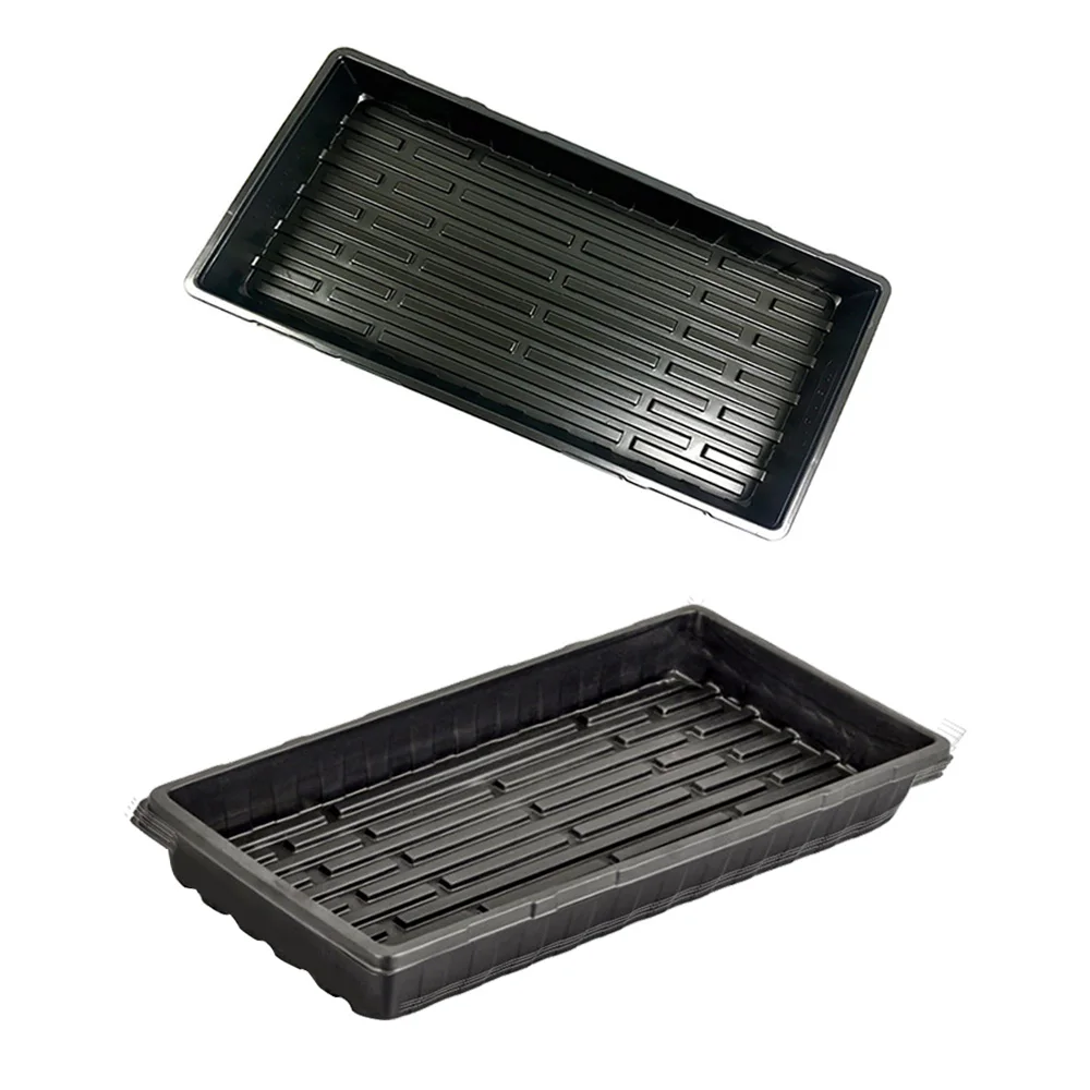 1020 Seed Plastic Tray Heavy Duty Hydroponic Tray Polystyrene Flat Seeding Microgreens Trays For Rice Garden