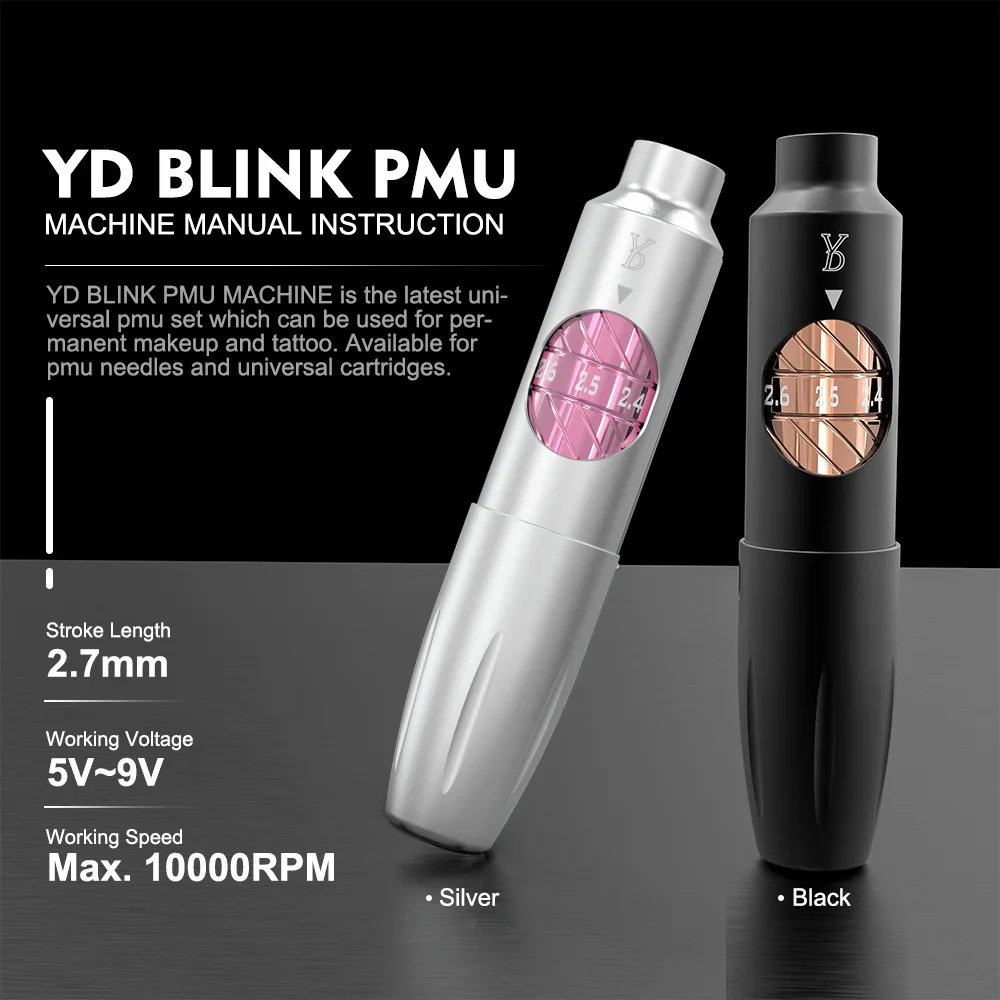 YD Blink машинка для перманентного макияжа ручка легкий вес вращающаяся Машинка микропигментации набор микроблейдинга