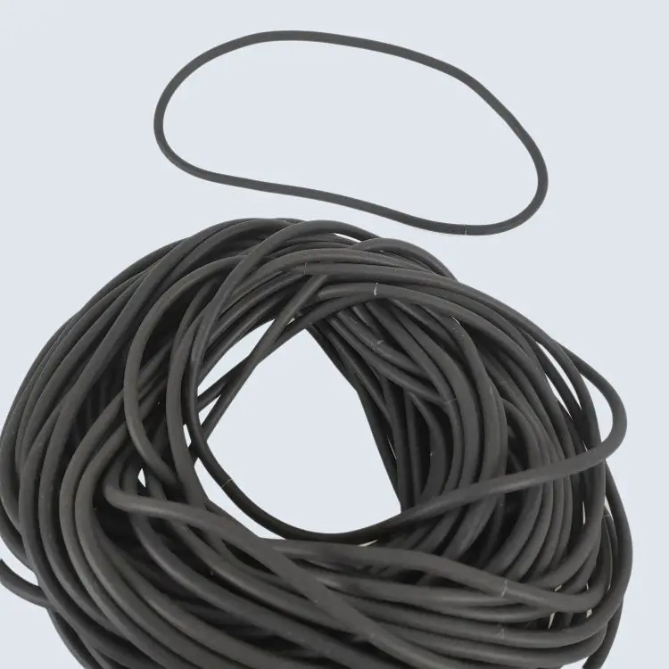 High Quality Customized Silicone Rubber Cord solid silicone EPDM FKM rubber oring cord High grade solid silicone o ring cord