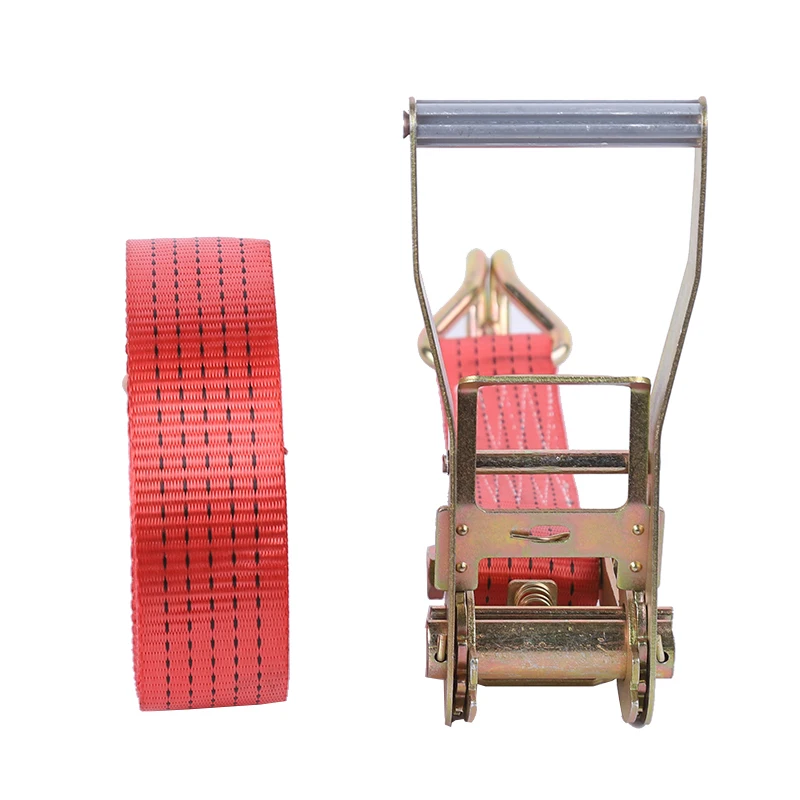 Chinese Factory 2 inch 5t Cargo Lashing Belt Truck Loading Belt Ratchet tie down Strap