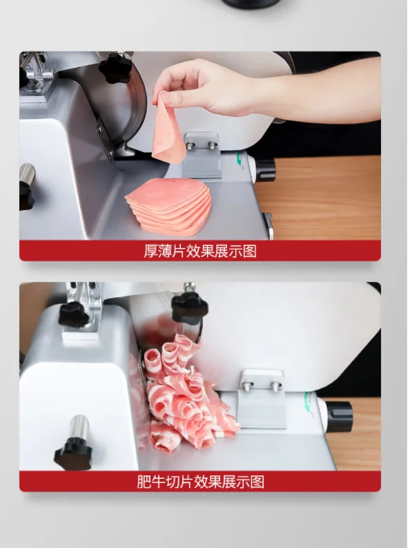 Low Price Of Manufacturer Automatic Dual motor multi-function Meat Slicer Meat Cutting Machine