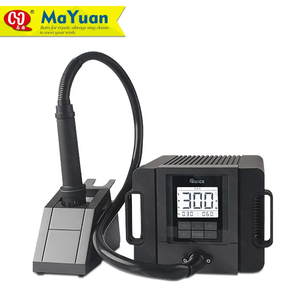 Mobile Phone PCB Repairing Machines QUICK TR1300A Intelligent Hot Air Soldering Gun Rework Station