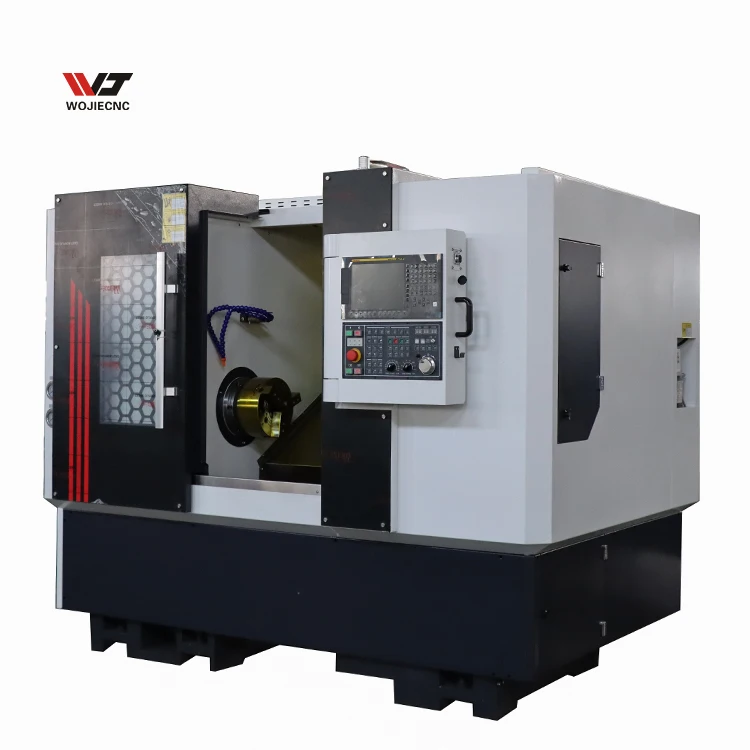 TCK56A CNC косая платформа шпиндель отверстие 65 мм cnc токарный станок для продажи