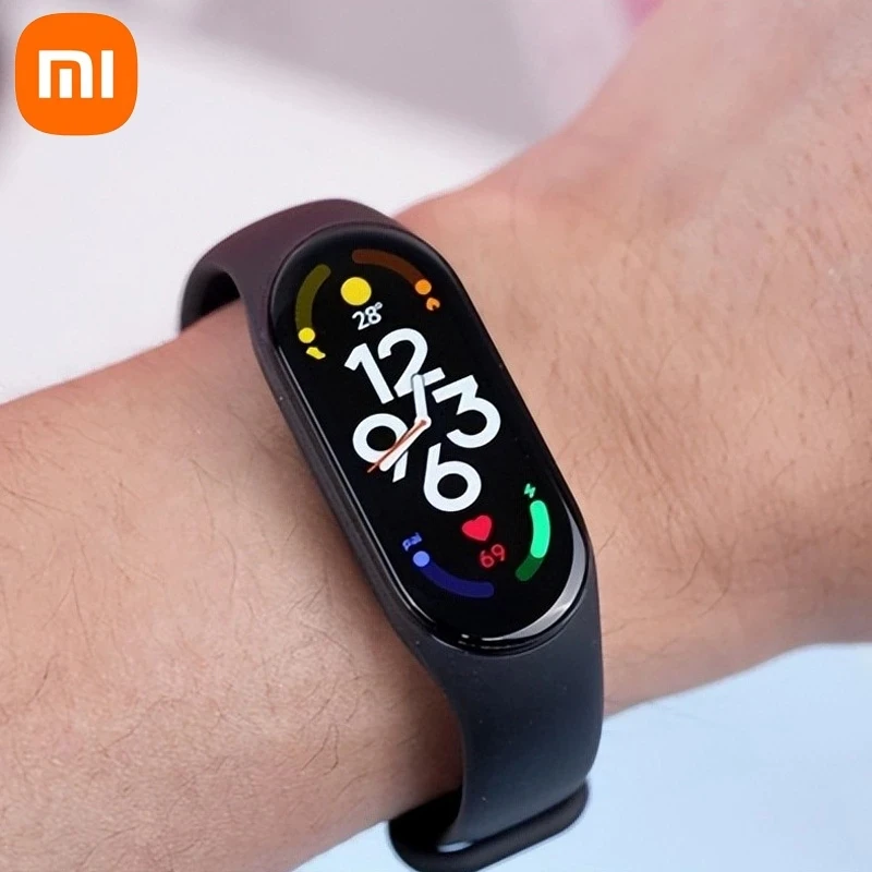 Original Xiaomi Mi Band 7 Sport Wristband Heart Rate Fitness Tracker Miband 7 1.62AMOLED Screen Smart Band 6 Color Bracelet