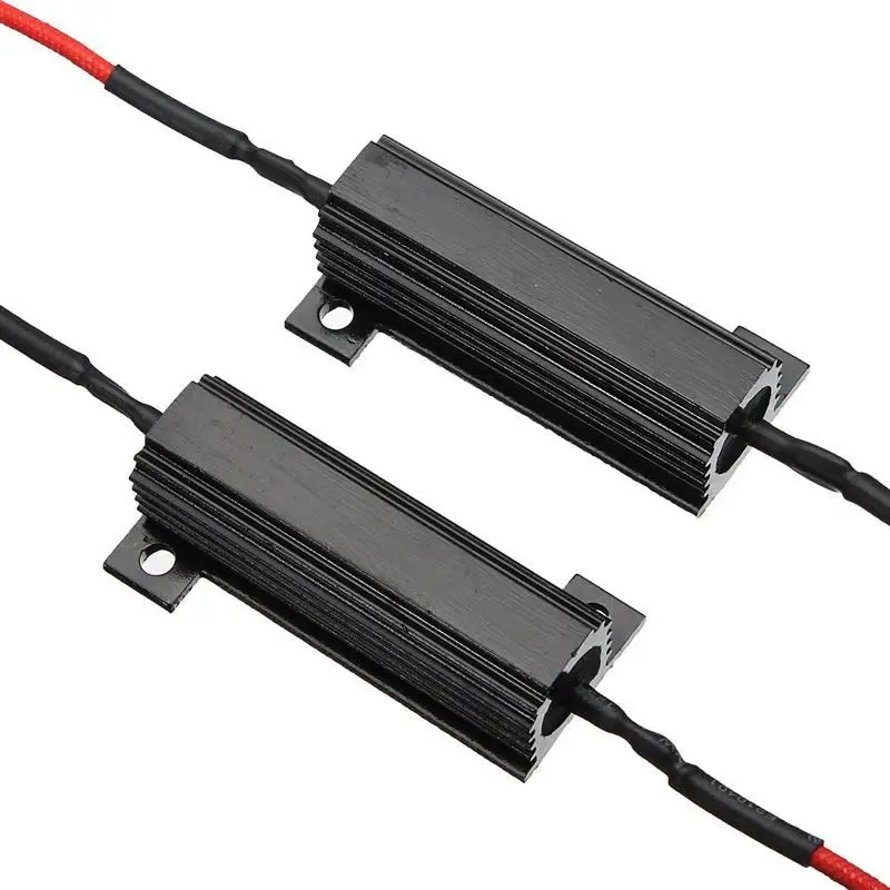  H1 H3 H4 H7 H11 9005 9006 880 881 HID Светодиодная лампа фары canbus предупреждающий подавитель светодиодный резистор нагрузки 50 Вт 6 Ом