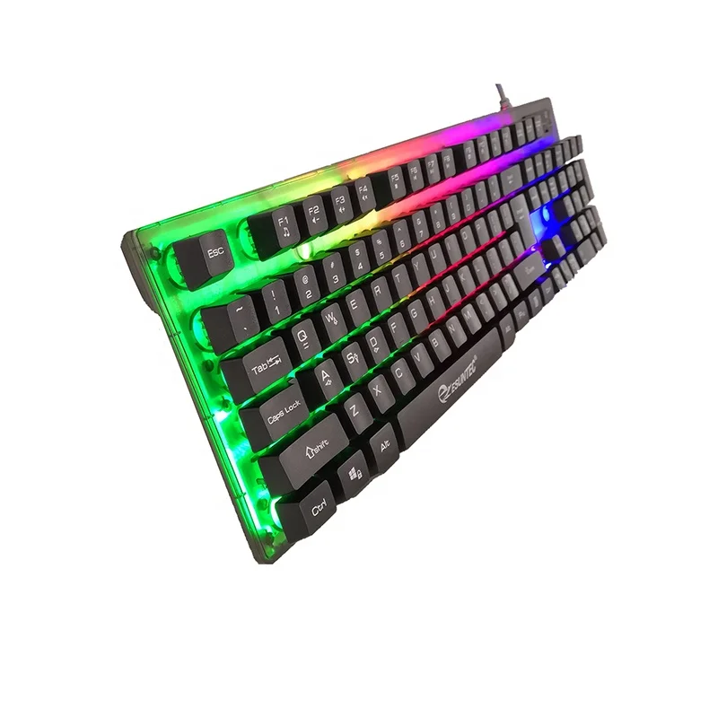 Professional produce new USB wired multimedia Metal Gaming LED Backlight Laser Keyboard KBL-707U with FN+ keys