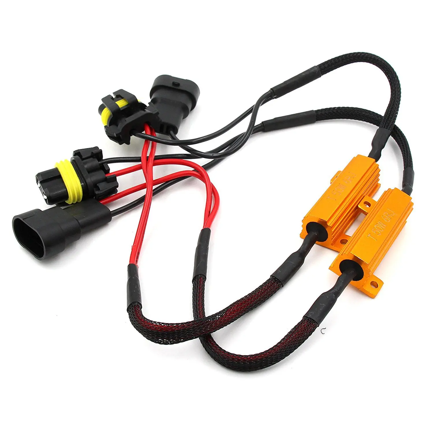 2pcs H11 LED Fog Lamp Canceler Canbus Controller Warning HID Ballast LED Load Resistor Decoder