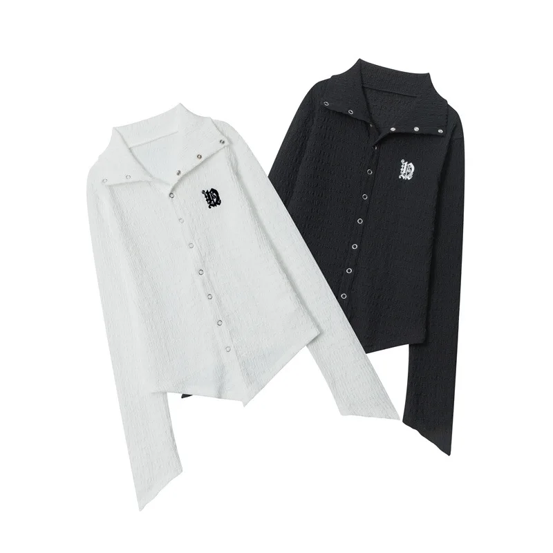 Футболка с длинным рукавом и вышивкой