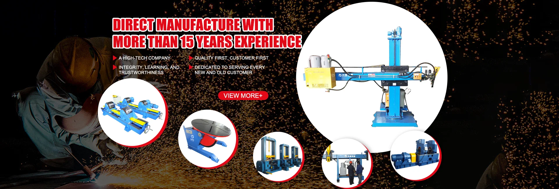 Heavy Type  Automatic Welding Manipulator Machinery Equipment Steel Material High Motor PLC Engine New Pipe Welding Repair