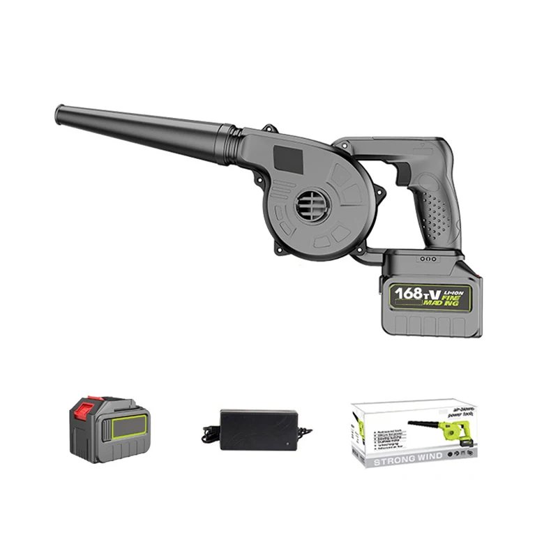 Лидер продаж, садовый инструмент высокого качества, 168 в, 1500 мАч, 800 Вт, электрический пылесос для очистки листьев, многофункциональный Беспроводной литий-ионный воздуходувка