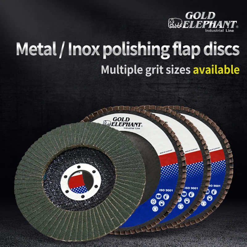 Gold Elephant spot wholesale and customization industrial grade flap disc 4.5 inch 115x22.2 mm metal grinding wheel