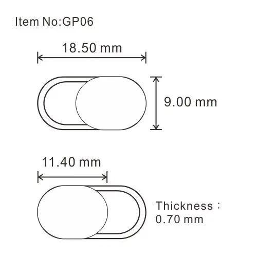 
Webcam Privacy Slide Cover Blockers for PCs TVS Laptops Tablets Macbooks Pads Computers Smartphones with Fast Delivery 