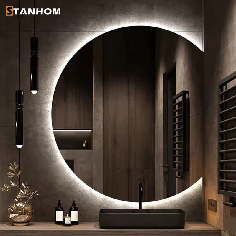 STANHOM Wall Decor Large Irregular Shaped LED Backlit Mirrors