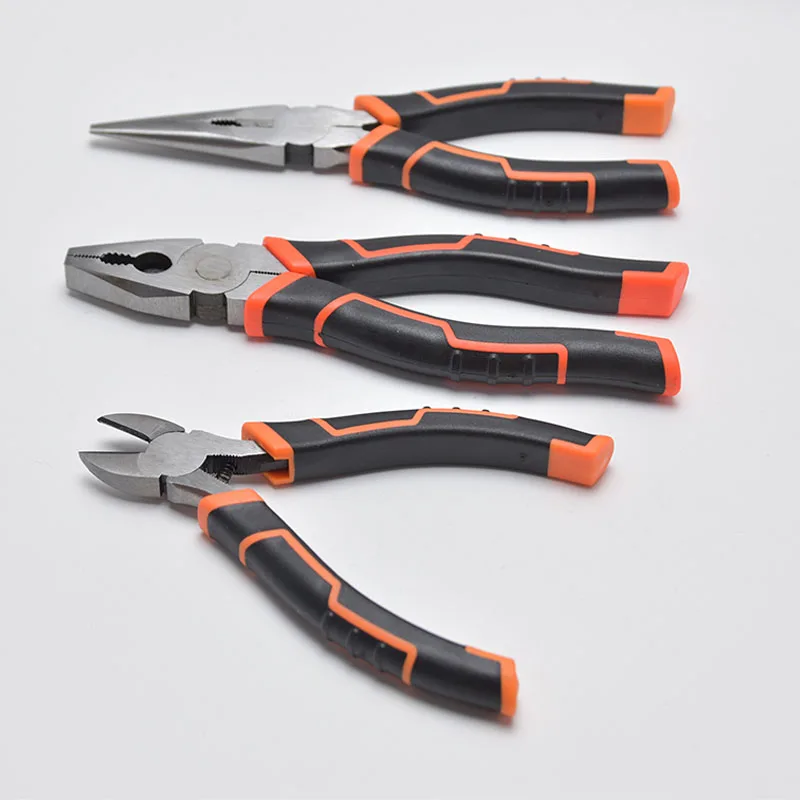 YTH   Industrial Grade ergonomic design handle Professional combination safety wire steel tools pliers long nose pliers