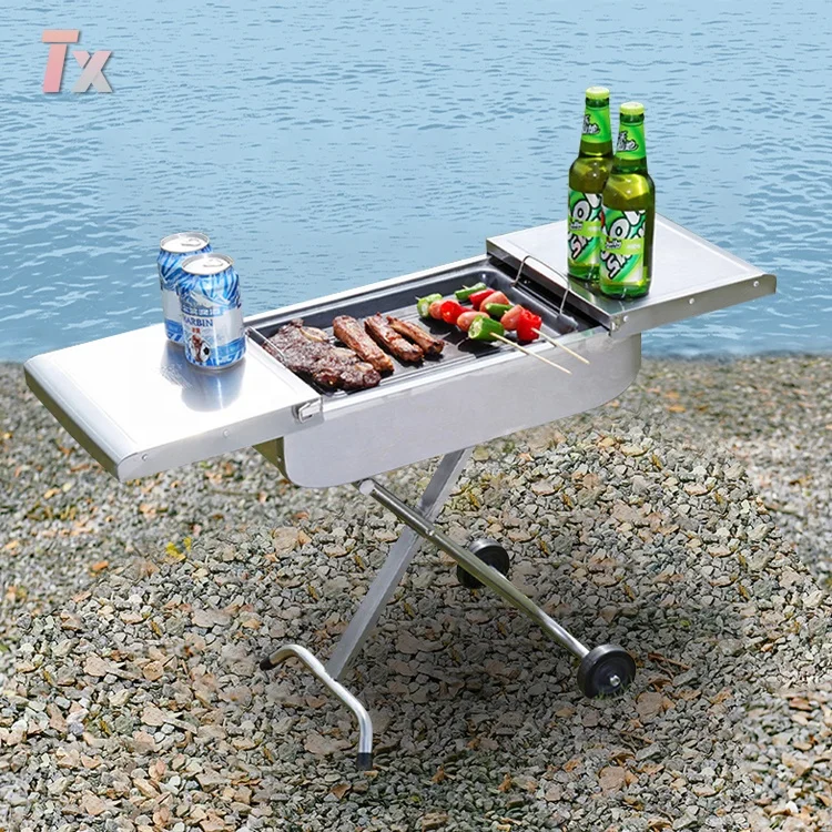 Outdoor Camping Barbecue Folding Portable Charcoal Bbq Grill