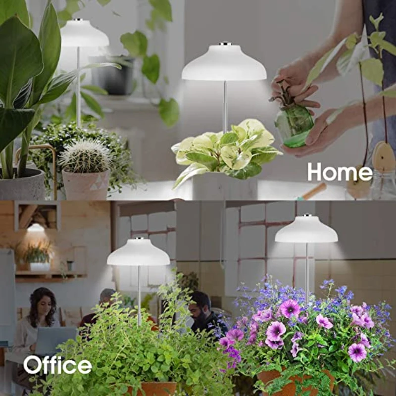 Hydroponics Height Adjustable Height Grow Lamp Full Spectrum Lighting Automatic Timer Desktop Plants Cultivation Lamp