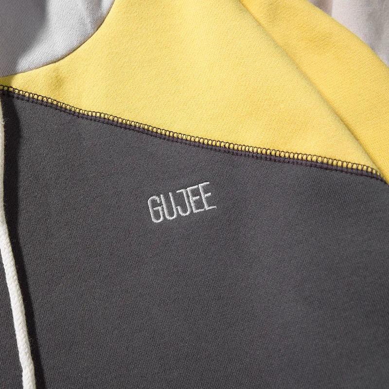 
Custom Hip Hop Streetwear Multi Color Block Hoodie For Men 