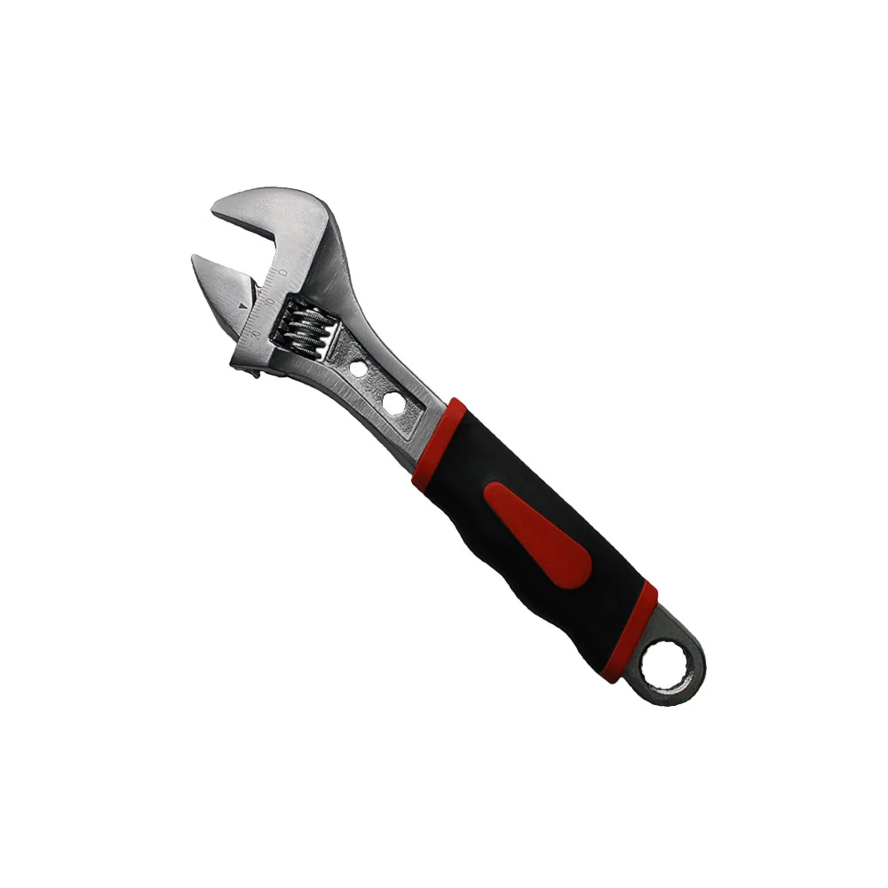 Cheaper Adjustable types of Spanner with 2 Color Rubber Handle