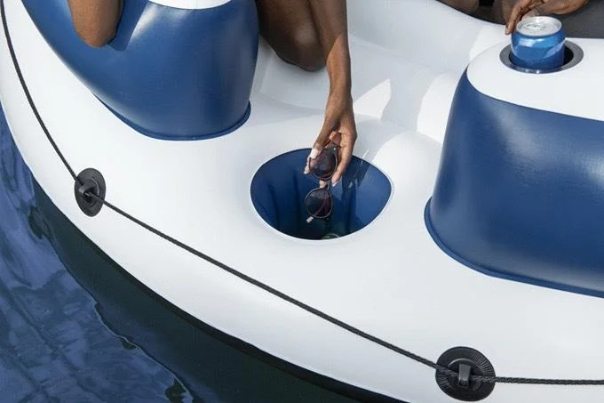 inflatable Floating Island For Lake Pool water River For Lovers and Friend Party sofa boat