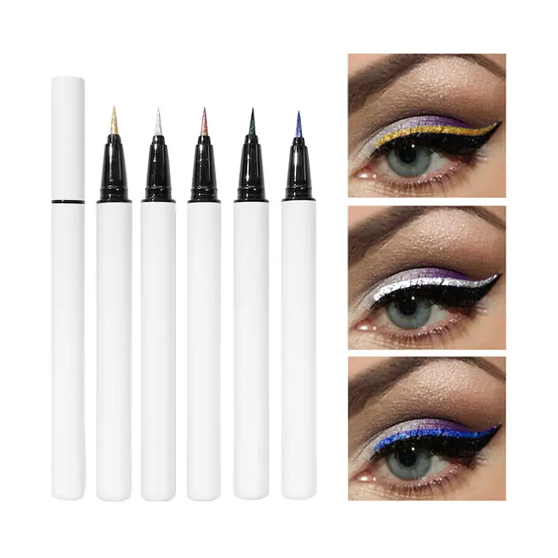 Liquid Eyeliner OEM Makeup Liquid Eyeliner Pen Long Wearing Matte White Eyeliner Pen Private Label