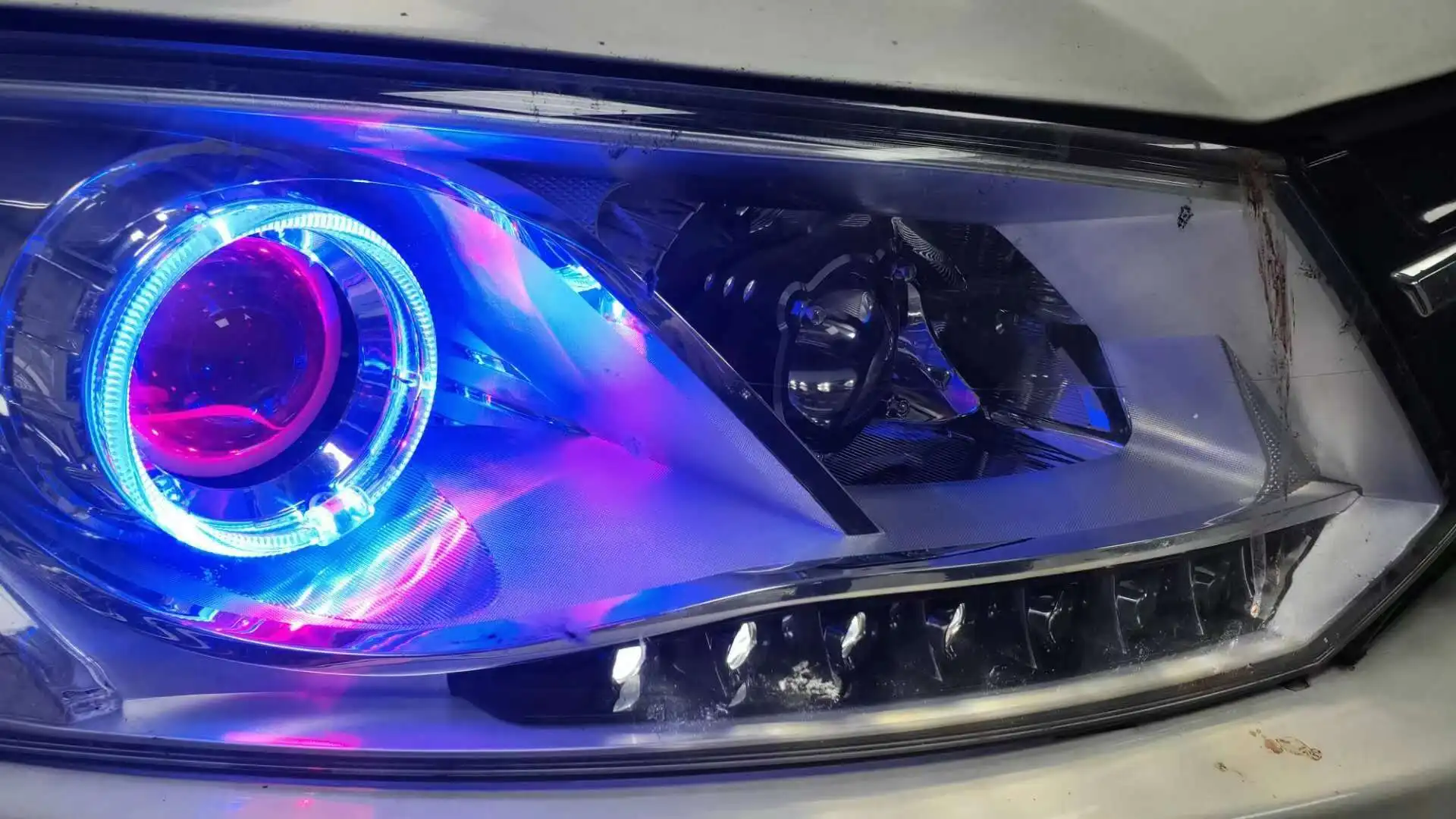 Car Headlight Super Bright LED Spotlight Laser Module Headlights Non-destructive Installation Motorcycle Lighting System