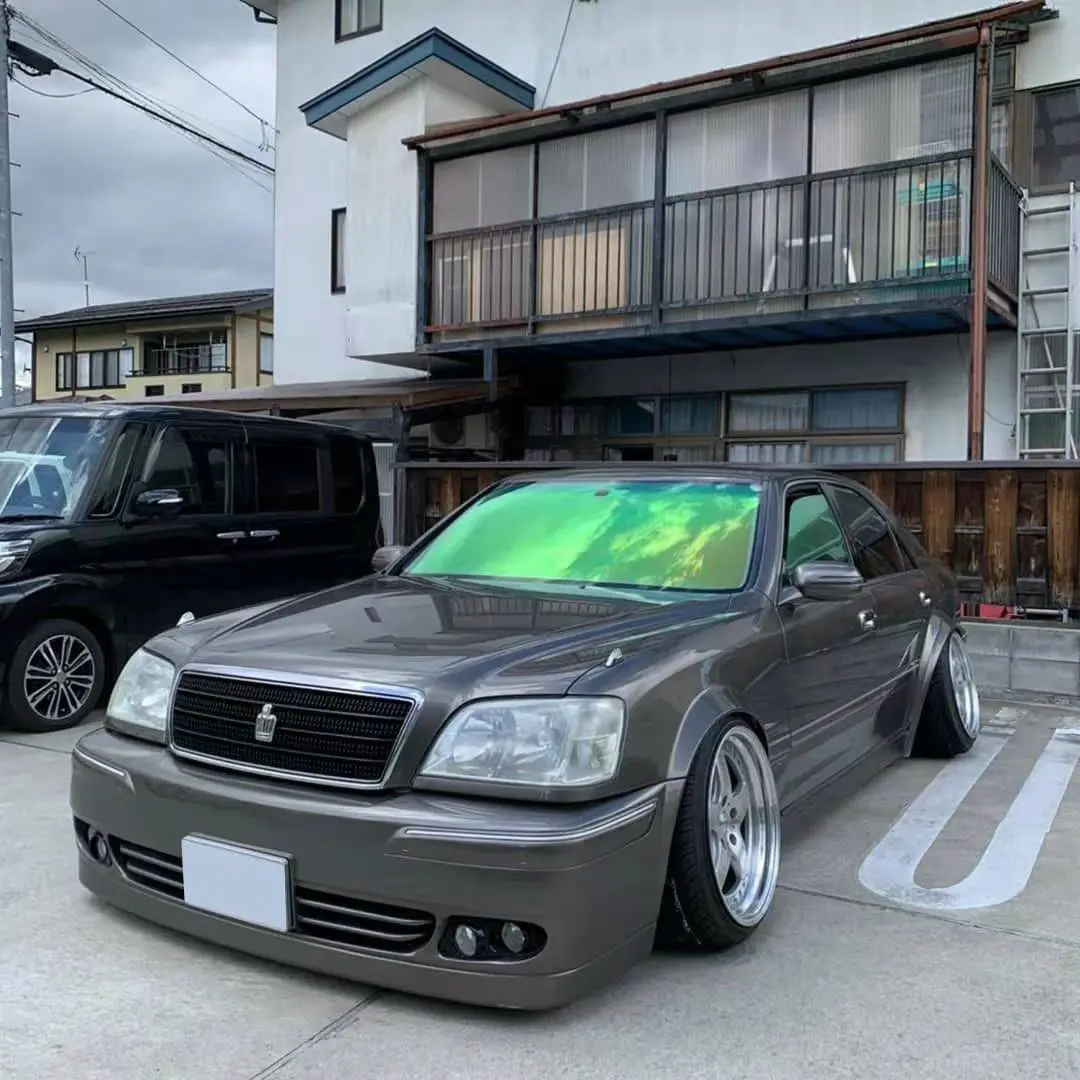 XC50B SHINNING GLASS BUILDING FILM UNIQUE STYLE BUILDING ARCHITECTURE COMMERCIAL RESIDENTIAL CHAMELEON SHINNING COLOR FILM