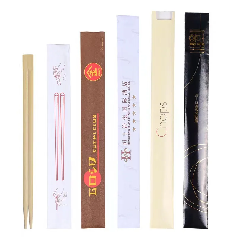 Disposable Bamboo Chopsticks Premium Individually Wrapped Splinter-Less Wooden Chopsticks Traditional Japanese Korean Chopsticks