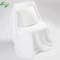 Prosub Super Soft Fleece Sherpa blanket Sublimation White Custom Print Photo Double Layer Sublimation Blank Baby Throw Blankets